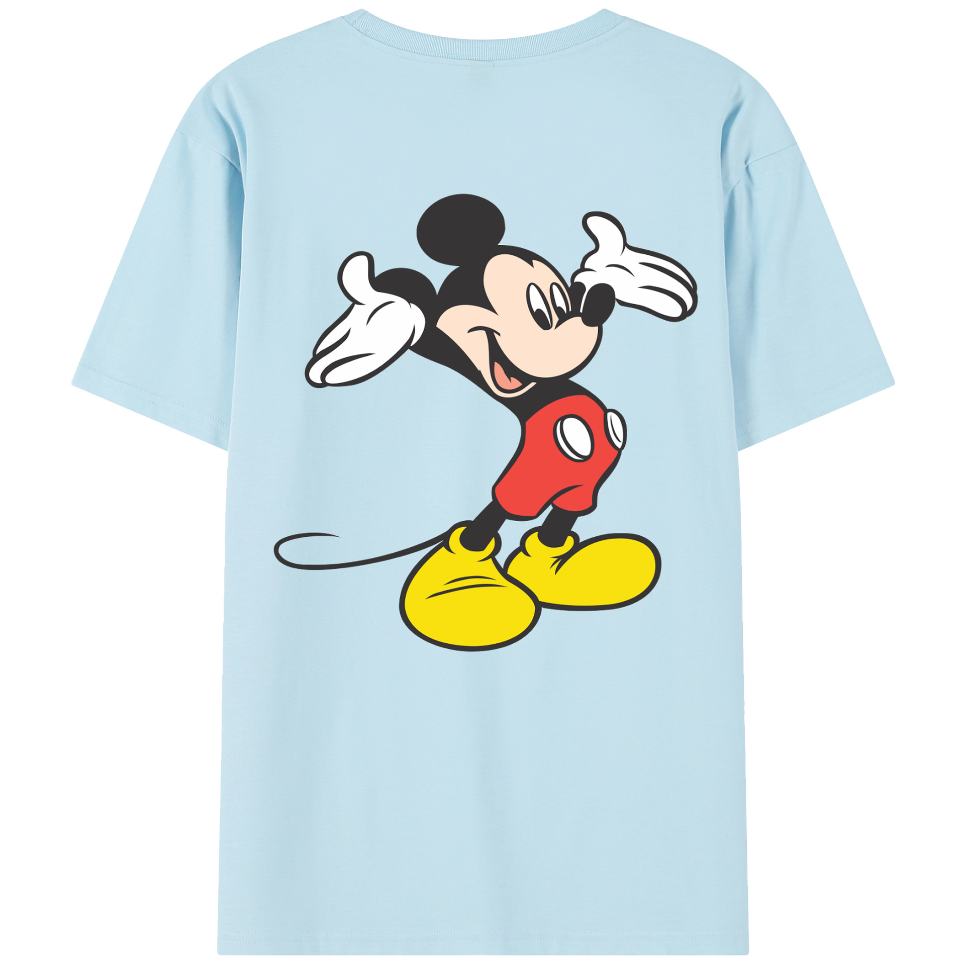 （画像用） ミッキーマウス Mickey Mouse 綿100％半袖Tシャツ（背面プリント）